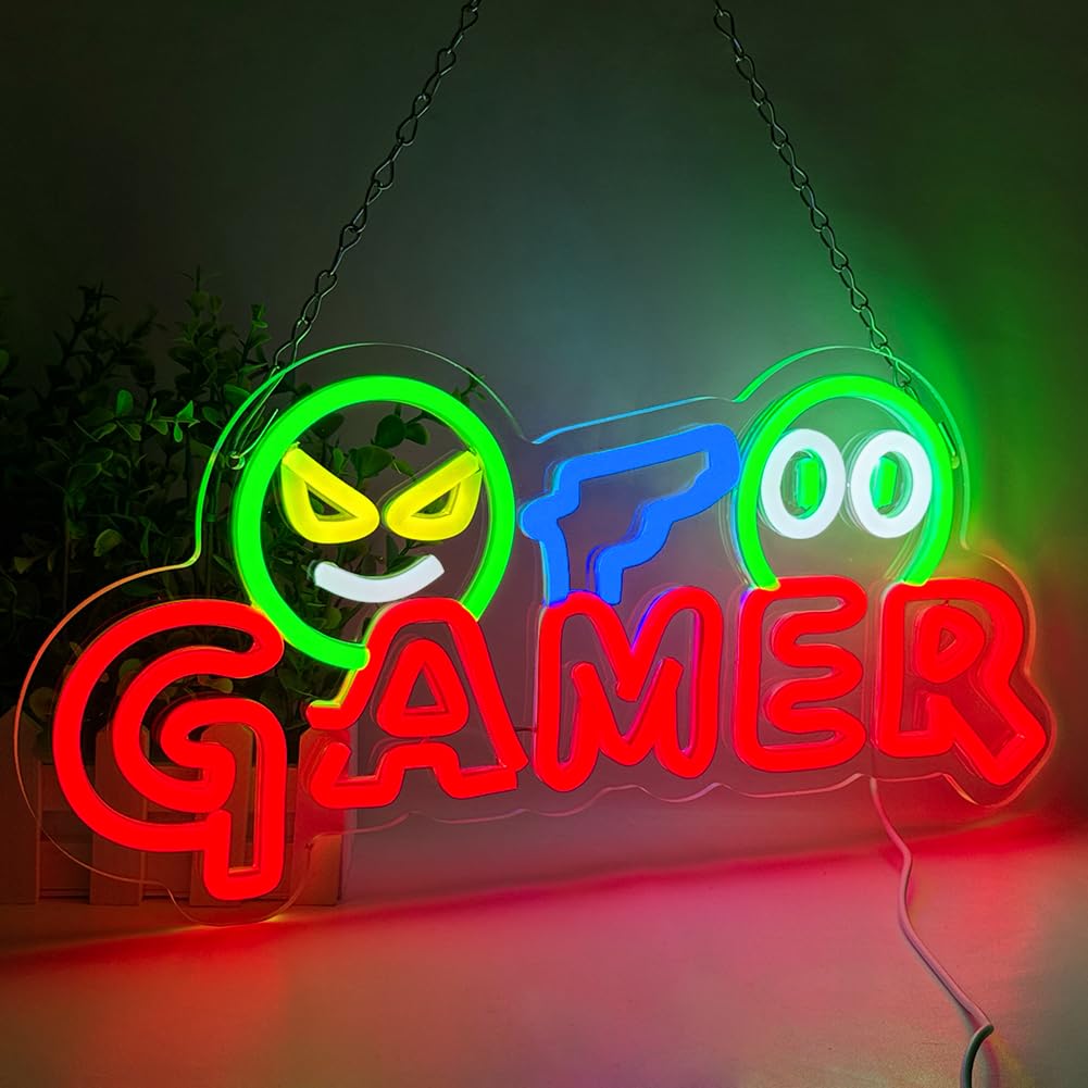 Gamer Neon Sign LED Wall Light - огляд і ціна Party Games For Christmas